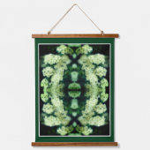 Rambling Wild White Roses Abstract Hangend Wandkleed (Voorkant)