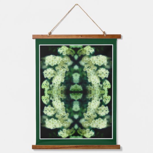 Rambling Wild White Roses Abstract Hangend Wandkleed (Voorkant)