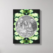 Rambling Wild White Roses Creëer Uw eigen foto Canvas Afdruk (Voorkant)