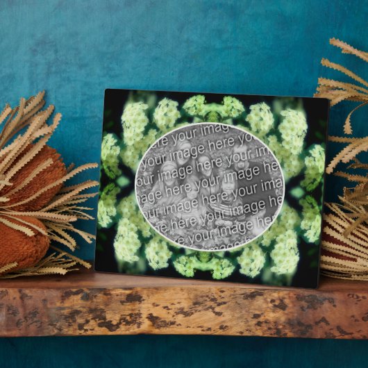 Rambling Wild White Roses Creëer Uw eigen foto Fotoplaat (Zijkant)