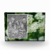 Rambling Wild White Roses Voeg je eigen toe Fotoblokken (Voorkant)