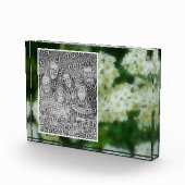 Rambling Wild White Roses Voeg je eigen toe Fotoblokken (Rechts)