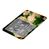 Rambling Wild White Roses Voeg je foto toe Magneet (Linkerzijde)