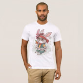 Rambo de Hipster Bunny T-shirt (Voorkant volledig)