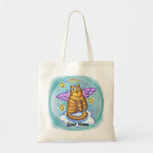 Rambo Kitty Cat Engel boodschappentas Tote Bag (Voorkant)