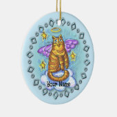 Rambo Kitty Cat Engel sieraad Keramisch Ornament (Rechts)
