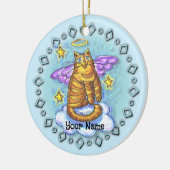 Rambo Kitty Cat Engel versiering Keramisch Ornament (Links)