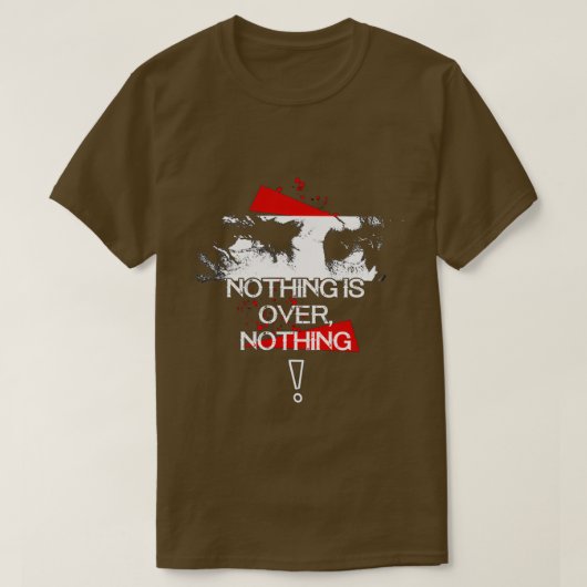 Rambo NIETS GAAT OVER NIETS T-shirt (Design voorkant)