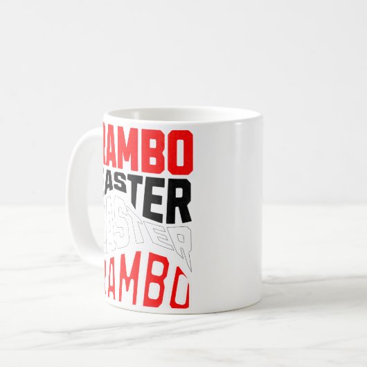 Rambo Pasen. Koffiemok (Voorkant links)