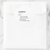 RAMBRO RONDE STICKER (Tas)