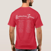 Rambunctieuze Johnson White Letters T-shirt (Achterkant)