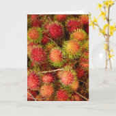 Rambutan Fruit at Can Duoc Market Kaart (Gele Bloem)
