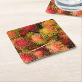 Rambutan Fruit at Can Duoc Market Kartonnen Onderzetters (Schuin)