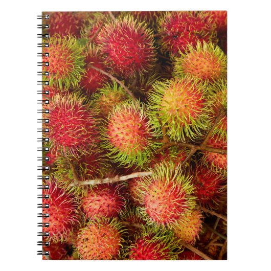 Rambutan Fruit at Can Duoc Market Notitieboek (Voorkant)