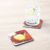 'Rambutan Fruit'. Bestel nu Bier Onderzetter (Rechterzijde)