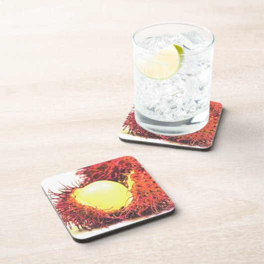 'Rambutan Fruit'. Bestel nu Bier Onderzetter (Rechterzijde)