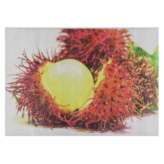 'Rambutan Fruit'. Bestel nu Snijplank (Voorkant)
