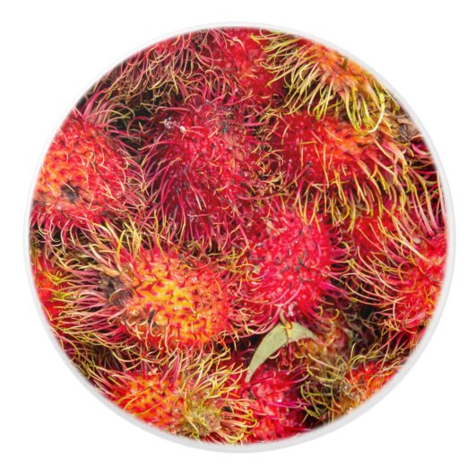 Rambutan Keramische Knop (Voorkant)