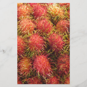 Rambutan Tropical Fruit Briefpapier