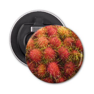 Rambutan Tropical Fruit Button Flesopener