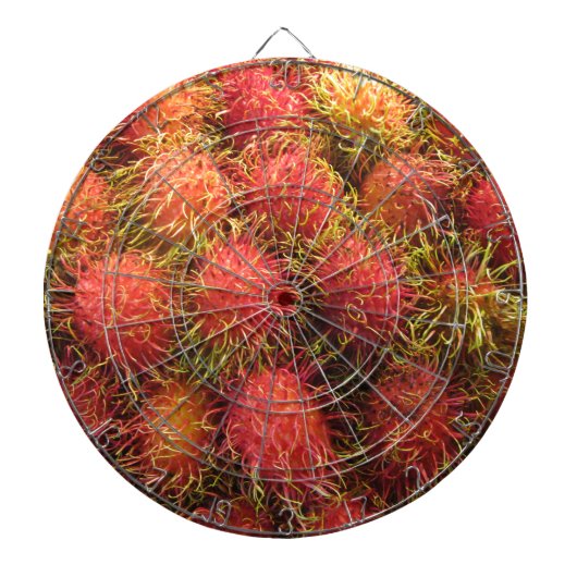Rambutan Tropical Fruit Dartbord (Voorkant)