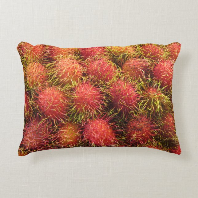 Rambutan Tropical Fruit Decoratief Kussen (Voorkant)