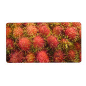 Rambutan Tropical Fruit Etiket (Voorkant)