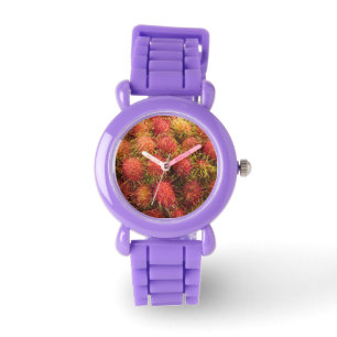 Rambutan Tropical Fruit Horloge