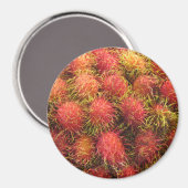 Rambutan Tropical Fruit Magneet (Voorkant / Achterkant)