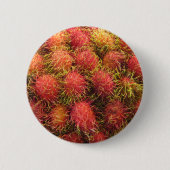 Rambutan Tropical Fruit Ronde Button 5,7 Cm (Voorkant)