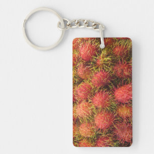 Rambutan Tropical Fruit Sleutelhanger