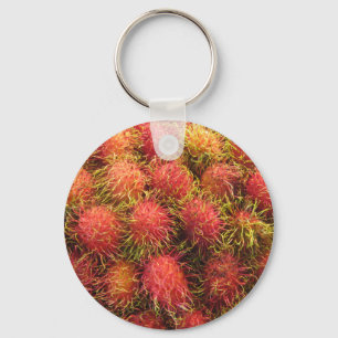 Rambutan Tropical Fruit Sleutelhanger