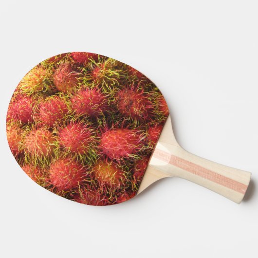 Rambutan Tropical Fruit Tafeltennisbatje (Zijkant)