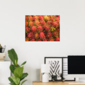 Rambutan Tropisch Fruit Poster (Thuiskantoor)
