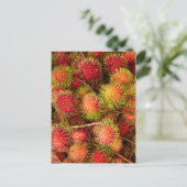 Rambutanfruit op Can Duoc-markt Briefkaart (Staand voorkant)