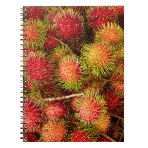 Rambutanfruit op Can Duoc-markt Notitieboek