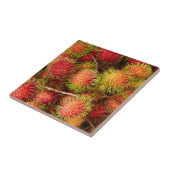 Rambutanfruit op Can Duoc-markt Tegeltje (Zijkant)