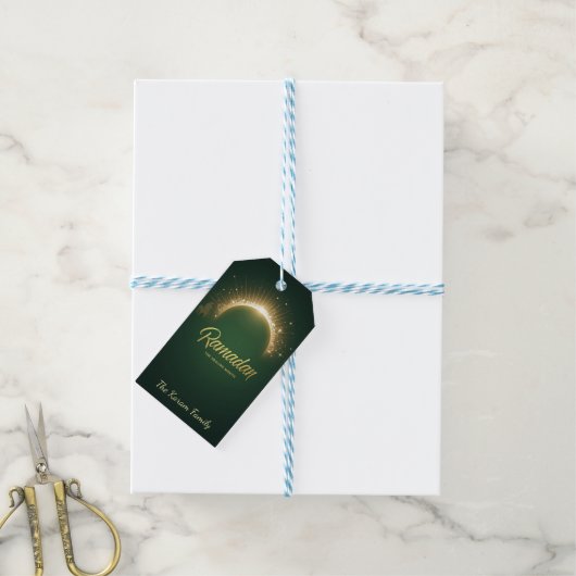 Ramdan Kareem Holiday Card Cadeaulabel (Met Touw)