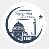 Ramdan Kareem Round sticker (Voorkant)