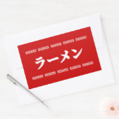 Ramen ラーメン | 拉麺 | らあめん rechthoekige sticker (Envelop)