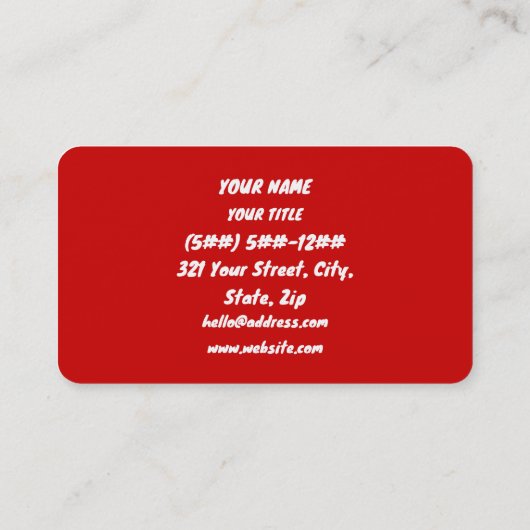 Ramen ラーメン | 拉麺 | らあめん visitekaartje (Achterkant)