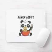 Ramen Addict Panda Beer | Idee voor Japanse kookge Muismat (Met muis)