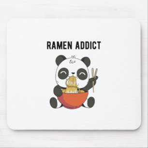 Ramen Addict Panda Beer Idee voor Japanse kookge Muismat