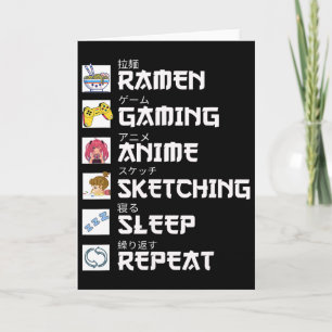 Ramen Anime Gamen Otaku Anime Manga Video Kaart
