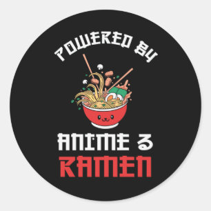 Ramen & Anime Lovers   Perfect cadeau Ronde Sticker