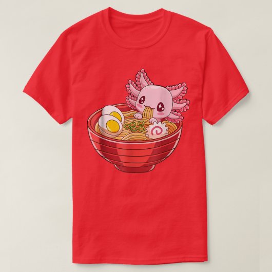 Ramen Aolotl Kawaii Anime Japanse voedselcadeaus T-shirt (Design voorkant)