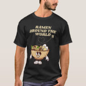 Ramen Around The World T-shirt – Funny Noodle Trav (Voorkant)