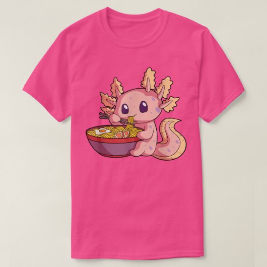 Ramen Axolotl Kawaii Anime Japanese Food Gift Girl T-shirt (Design voorkant)