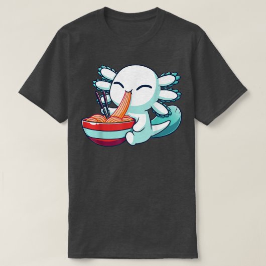 Ramen Axolotl Kawaii Anime Japanese Food Gift Kid  T-shirt (Design voorkant)