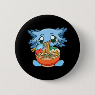 Ramen Axolotl Kawaii Anime Japans voedselmeisje Ronde Button 5,7 Cm